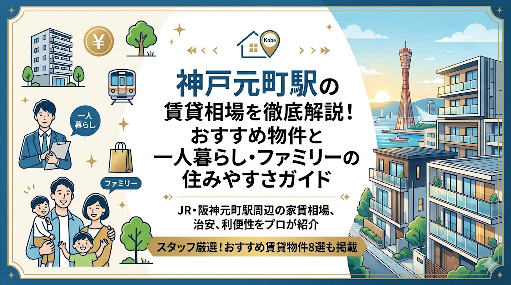 神戸元町駅の賃貸相場を徹底解説！おすすめ物件と一人暮らし・ファミリーの住みやすさガイド